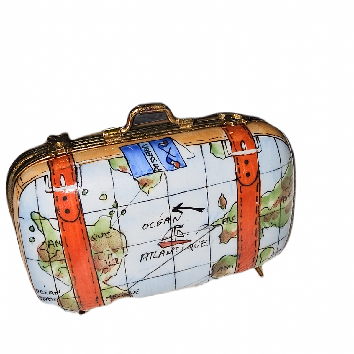 World Map Adventure Suitcase for Travelers, view 3