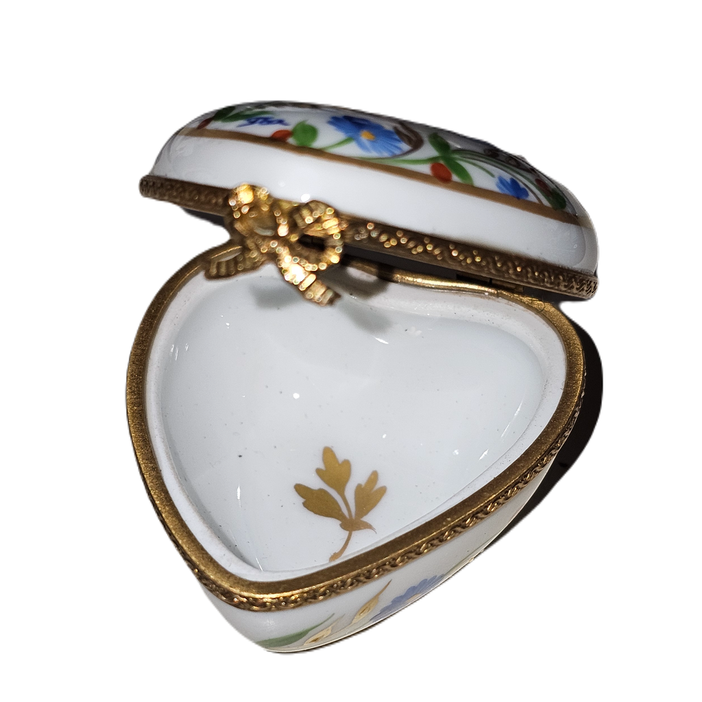 Heart with Blue Flowers Decor Gift Box, view 2