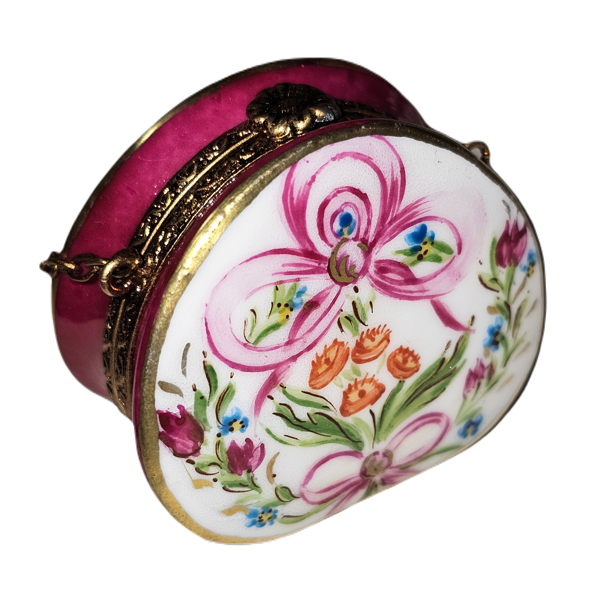 Hot Pink Purse Ribbon Flowers Gifts, view 3