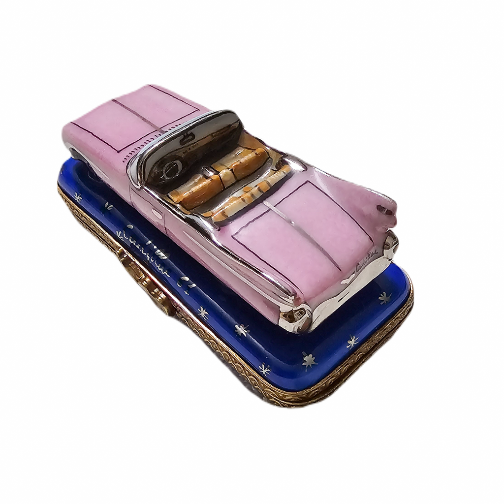 Pink Classic Car Limoges Box Keepsake, view 3
