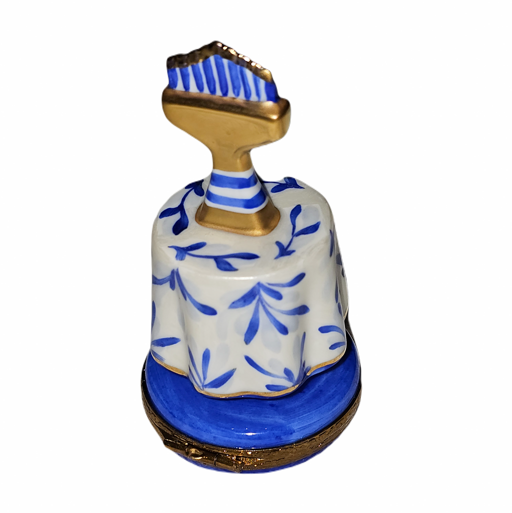 Blue Porcelain Menorah for Jewish Celebrations, view 3