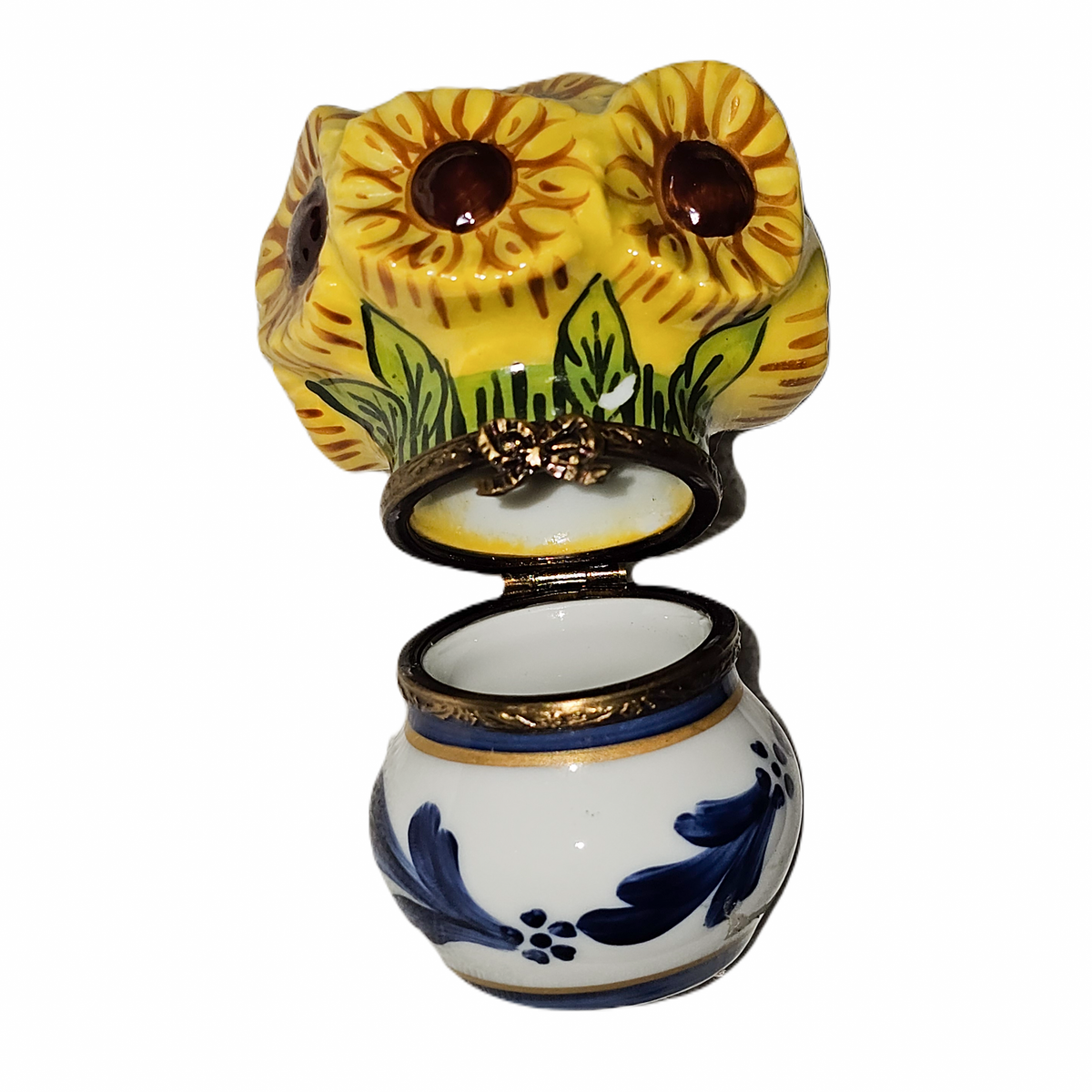 Sunflowers in Pot Limoges Box for Home Decor Gift Ideas, view 2