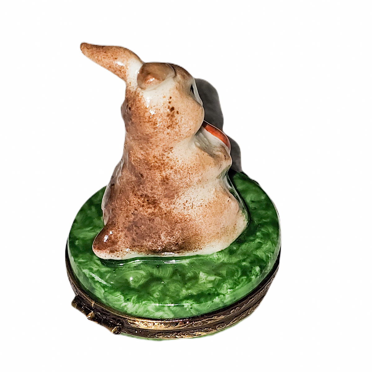 Rabbit Eating Carrot Limoges Box, view 4