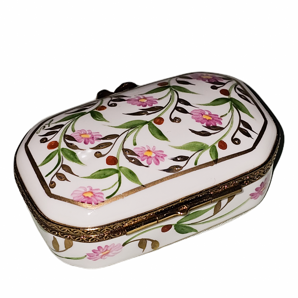 Rectangle Pink Flowers Decor Main Box, view 3