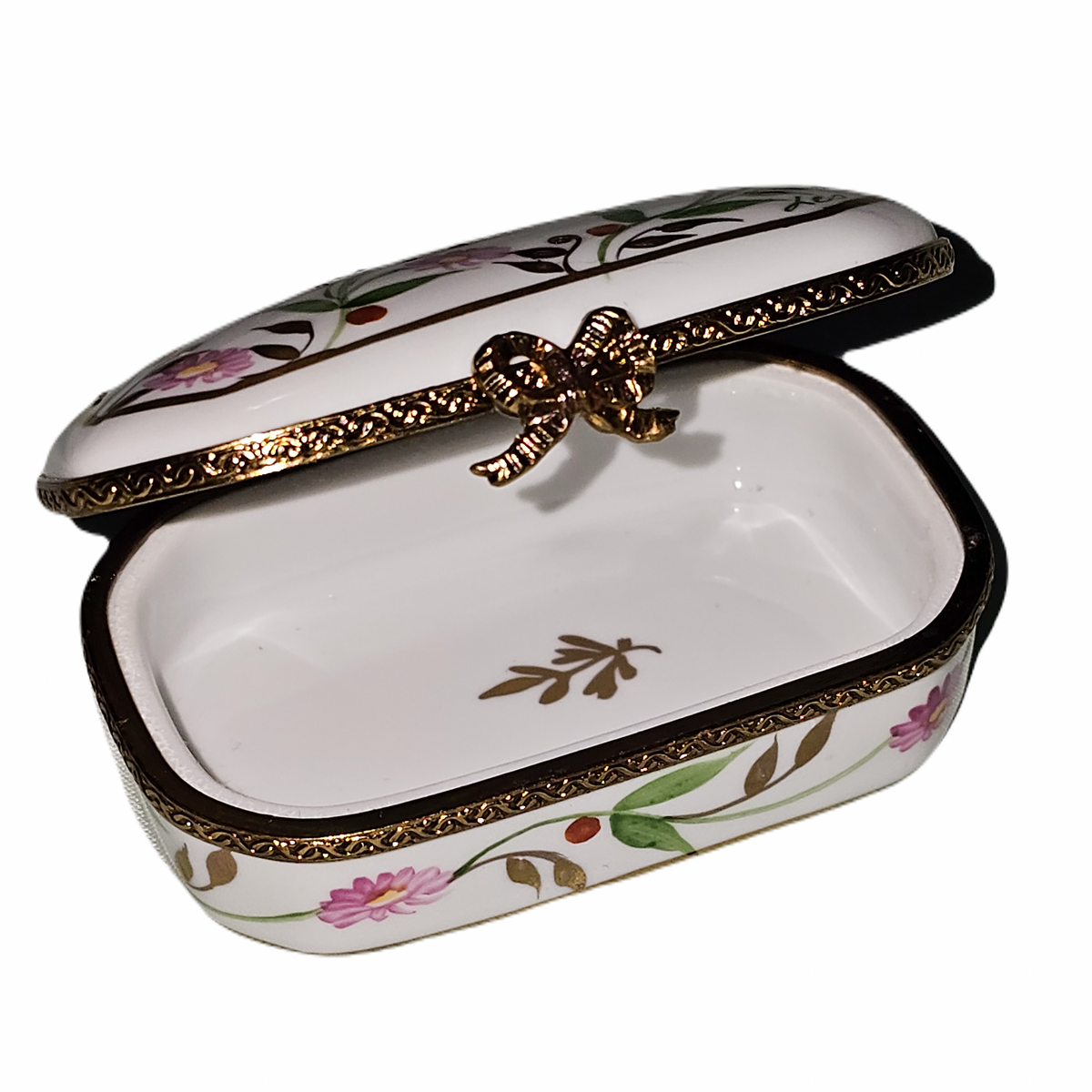 Rectangle Pink Flowers Decor Main Box, view 2