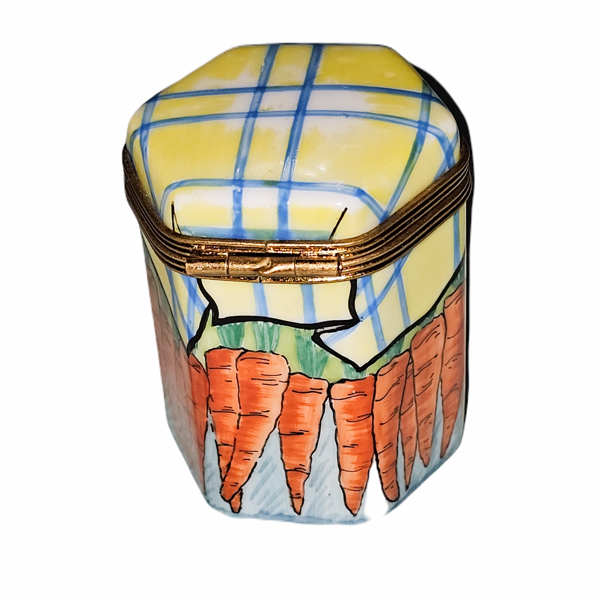 Carrot Hexagon Tall Limoges Box, view 3