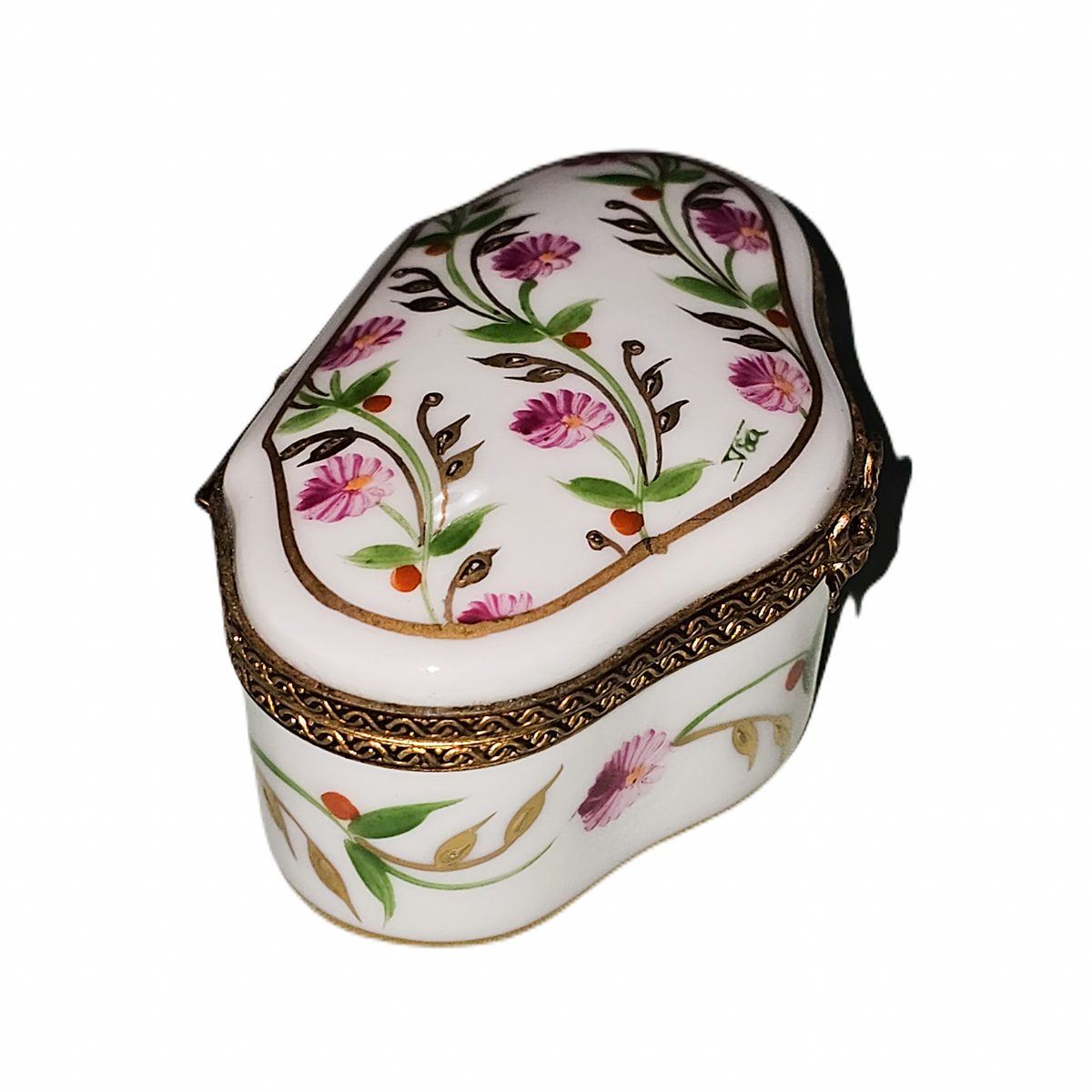 Madame Pompadour Shaped Pink Flowers Decor Main Box, view 4