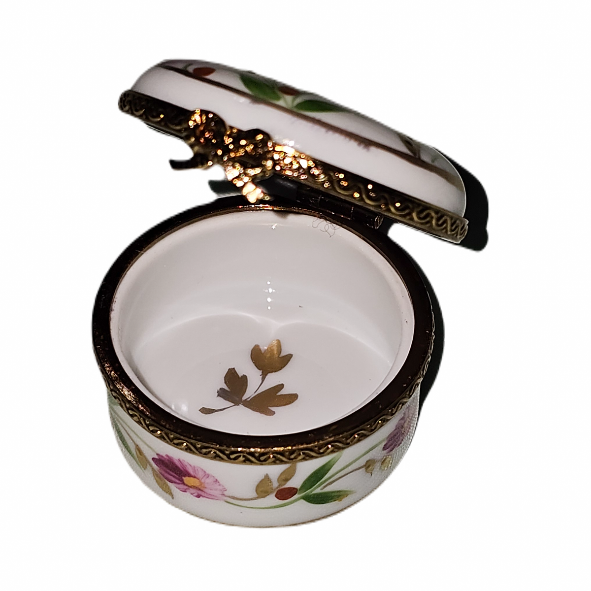 Small Madame Pompadour Round Pink Flowers Decor Main Box, view 2
