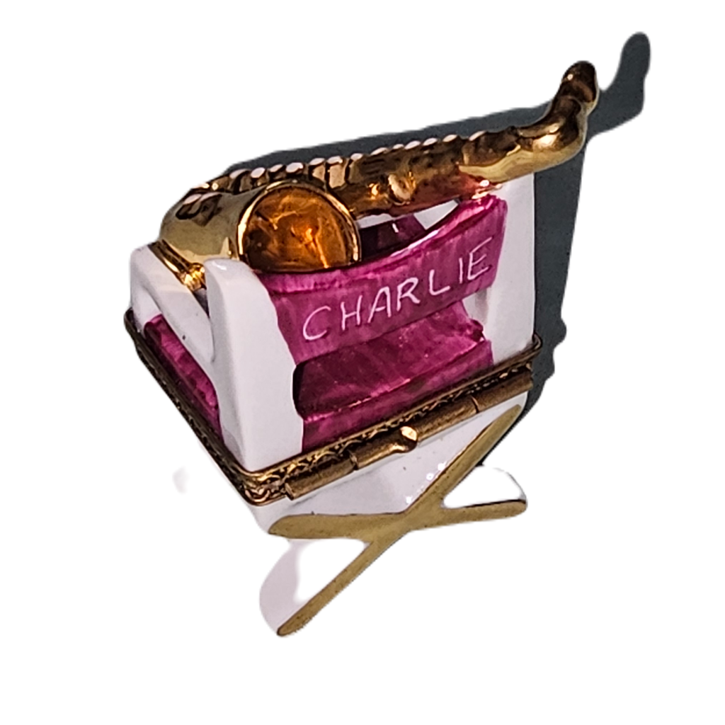 Saxophone on Chair 1 Limoges Box for Music Lovers, view 4