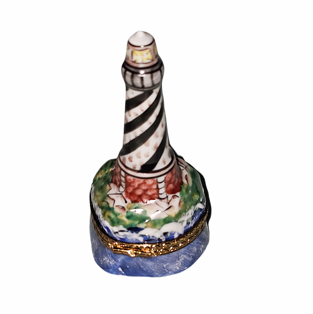 Spiral Lighthouse Limoges Box for Coastal Decor, view 3