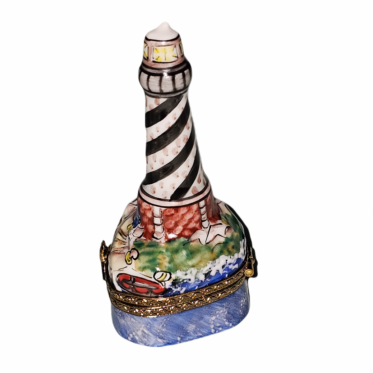 Spiral Lighthouse Limoges Box for Coastal Decor, view 5
