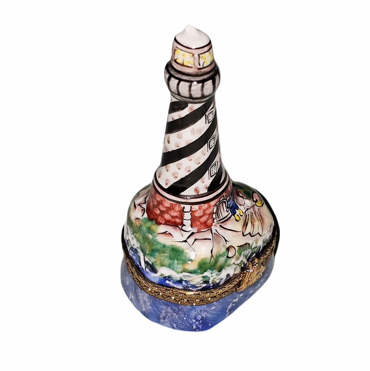 Spiral Lighthouse Limoges Box for Coastal Decor, view 4