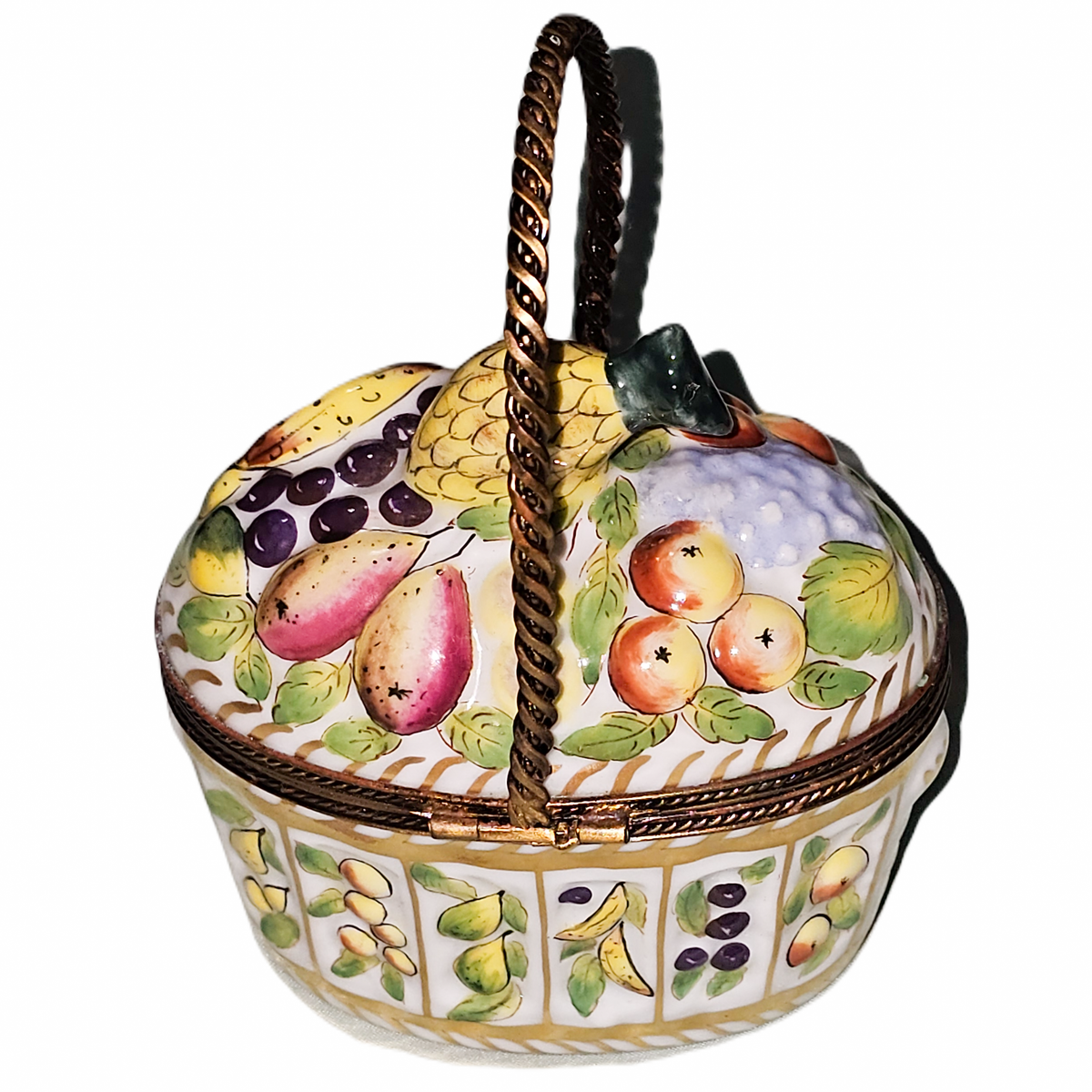 Large Fruit Basket Limoges Box, view 4