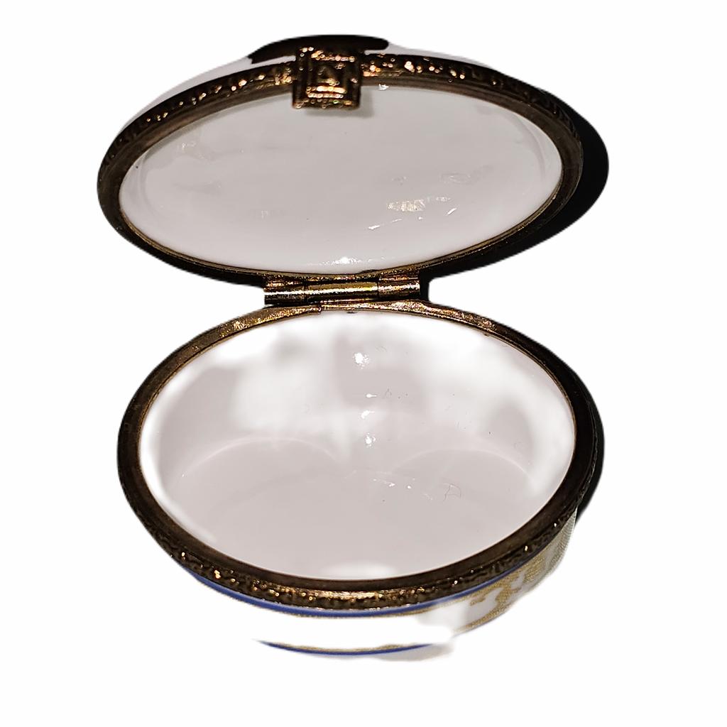 Hanukkah Round Menorah Limoges Box, view 2