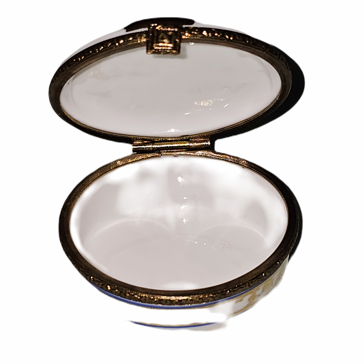Hanukkah Round Menorah Limoges Box, view 2