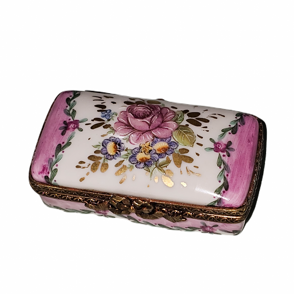 Light Pink Roses Flat Rectangle Box, view 4