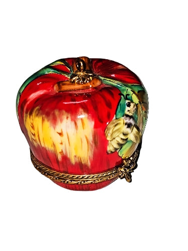 Apple w Bee Limoges Box Large Unsigned, view 4