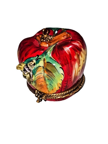 Apple w Bee Limoges Box Large Unsigned, view 3