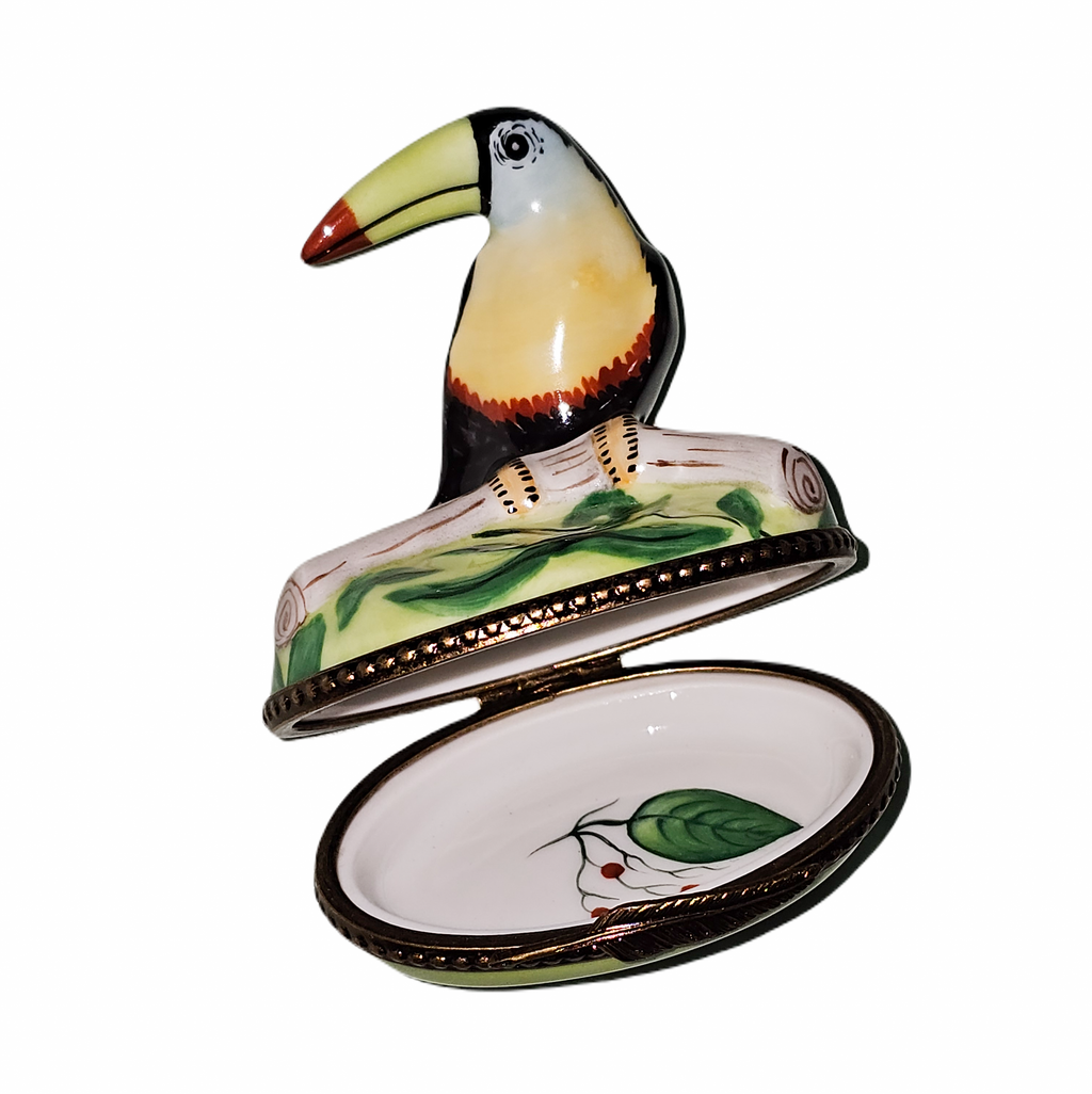 Toucan Jungle Bird Limoges Box for Tropical Home Decor, view 2