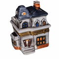 Haunted House Delight for Halloween Collectors, a hand-painted Limoges porcelain gift
