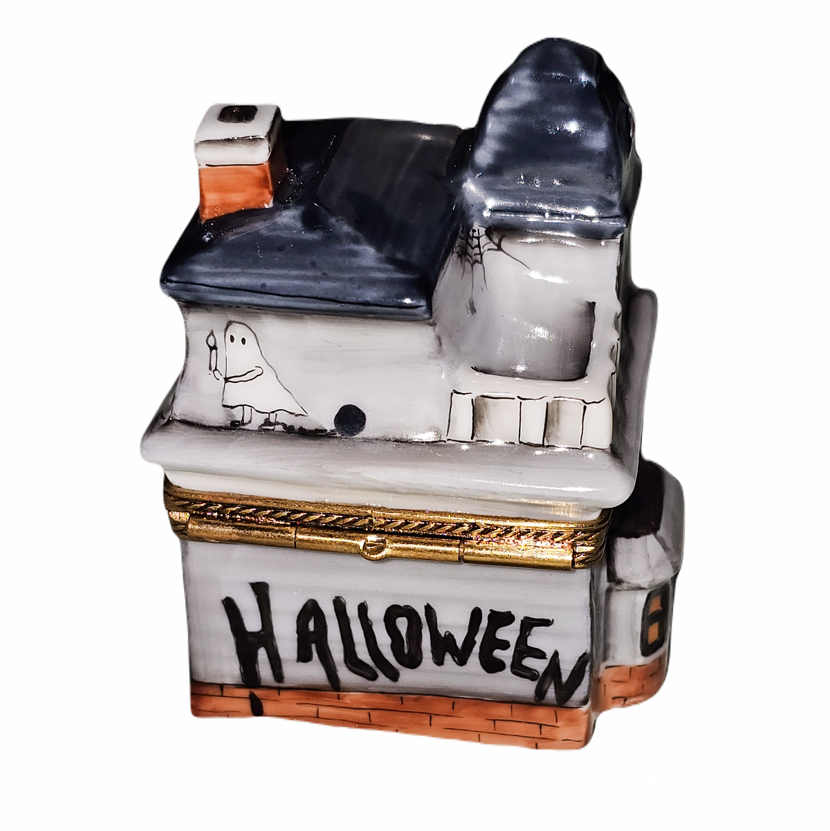 Fine art lovers will admire this Haunted House Delight for Halloween Limoges box