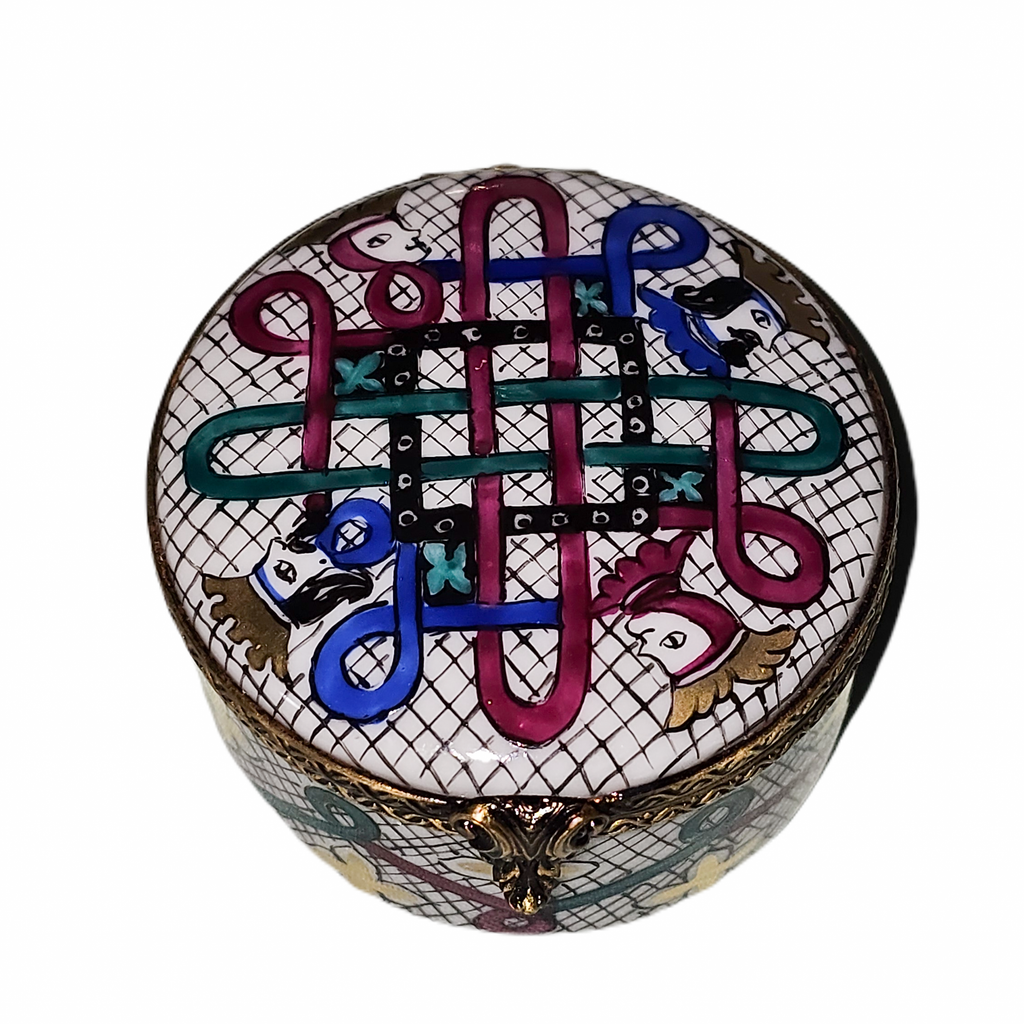 Joker Round Design Limoges Box, view 4