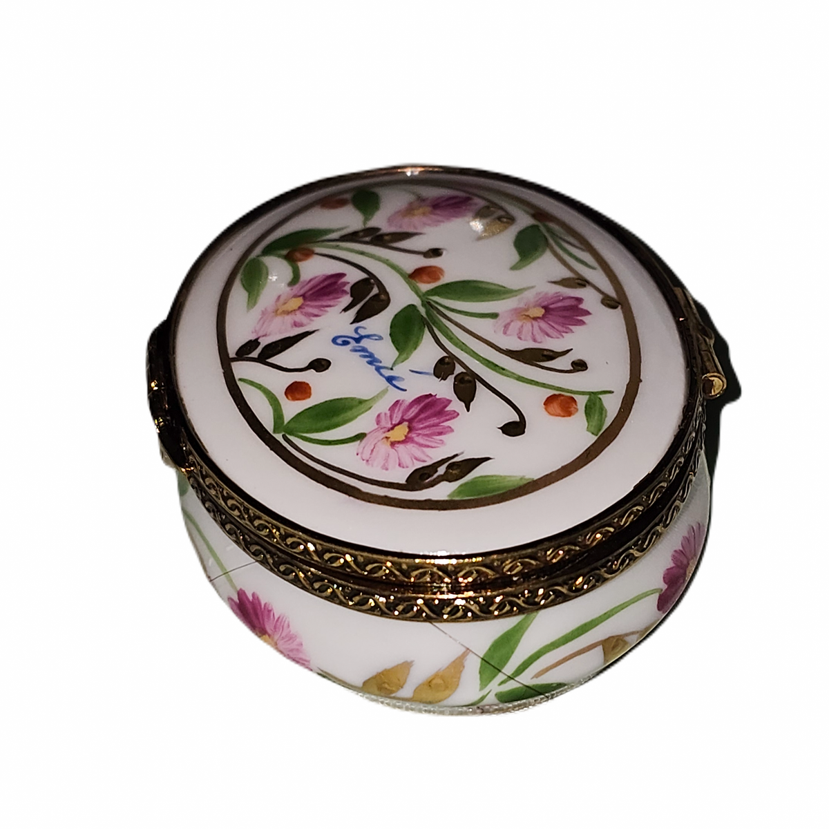 Madame Pompadour Pink Flowers Small Oval, view 3
