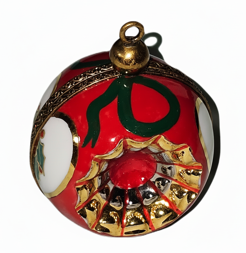 Elegant Red Christmas Ornament for Holiday Cheer, view 5