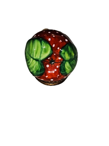 Large Strawberry Limoges Box Collectibles, view 5