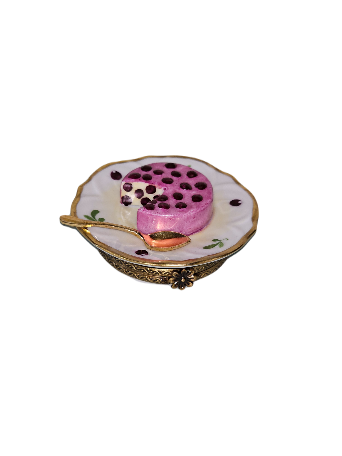 Cherry Cheesecake Pastry on Plate, view 3
