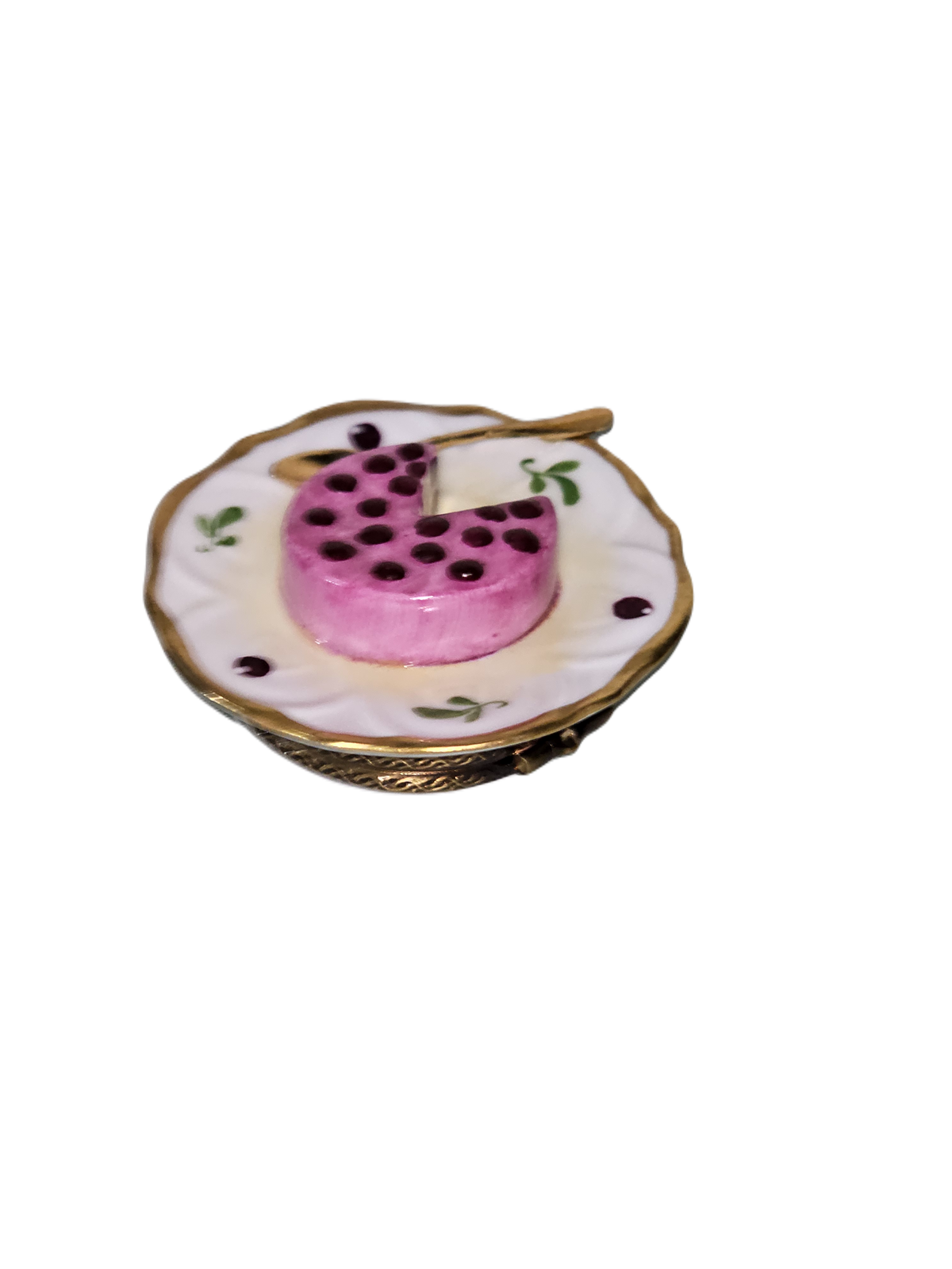 Cherry Cheesecake Pastry on Plate, view 4