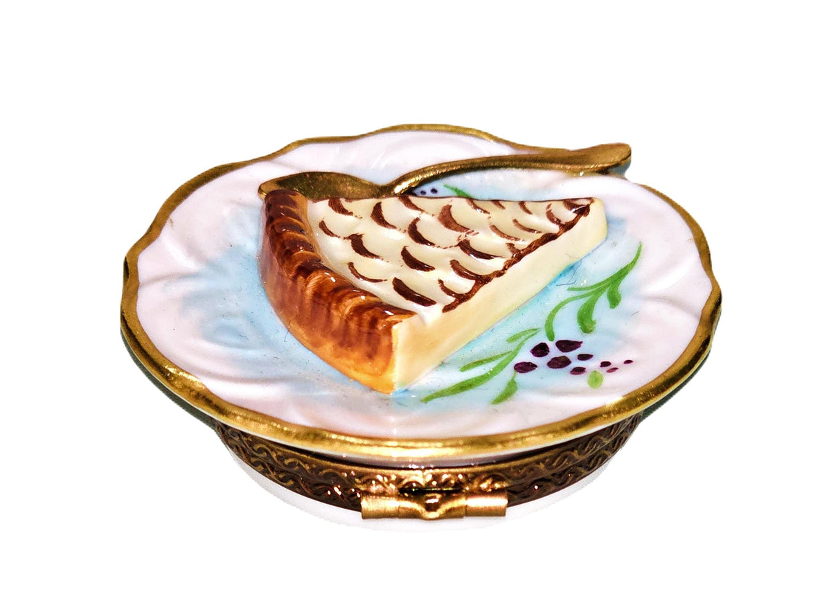 Apple Pie on Plate Limoges box, an heirloom-quality piece for collectors