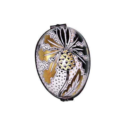 Boldly Painted Black Gold Egg for Elegance, view 3