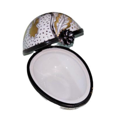 Boldly Painted Black Gold Egg for Elegance, view 2