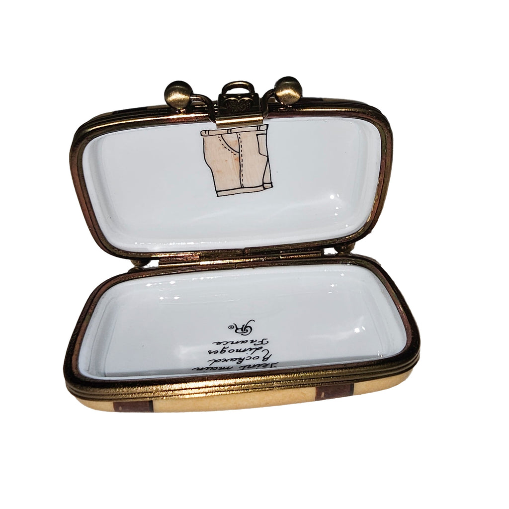 Suitcase w Tags Limoges Box Gift, view 2