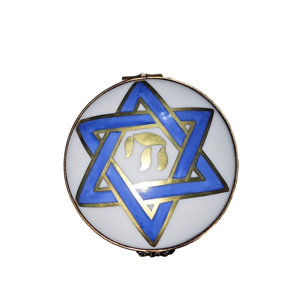Star of David Round Porcelain Art Object, view 4