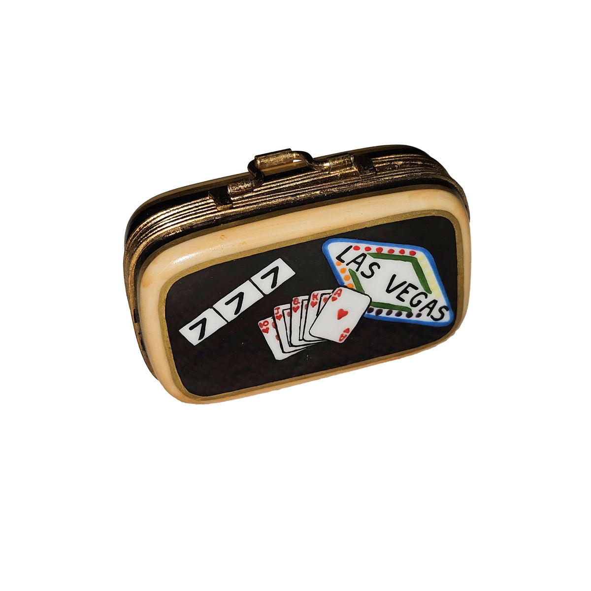 Las Vegas suitcase Dream Porcelain Art Object, view 3