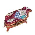 Elegant Limoges Fainting Couch for Collectors, a hand-painted Limoges porcelain gift