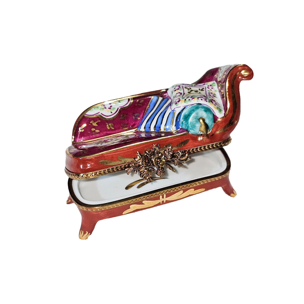 Elegant Limoges Fainting Couch for Collectors, view 2