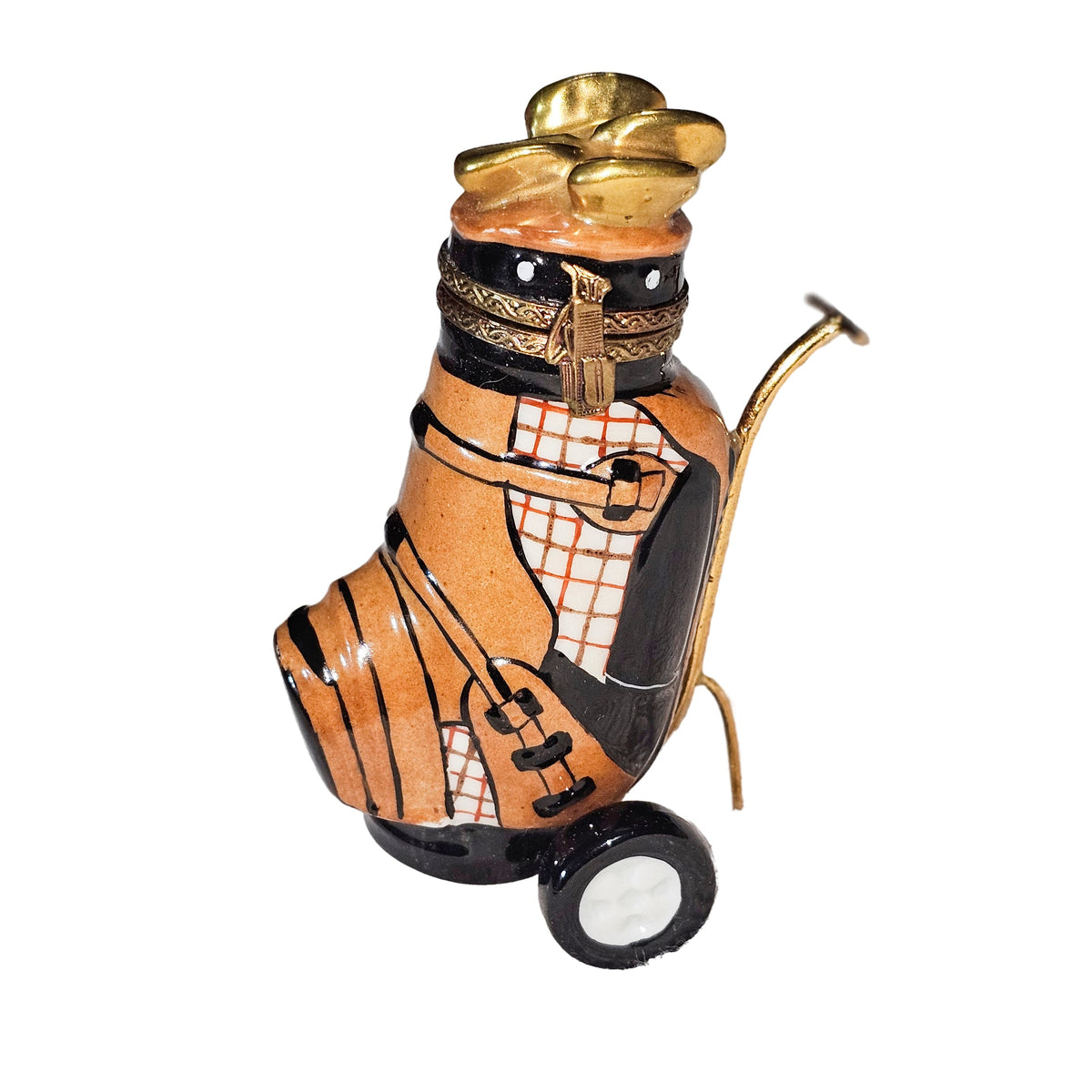 Brown Golf Bag Rochard Limoges Box, view 3