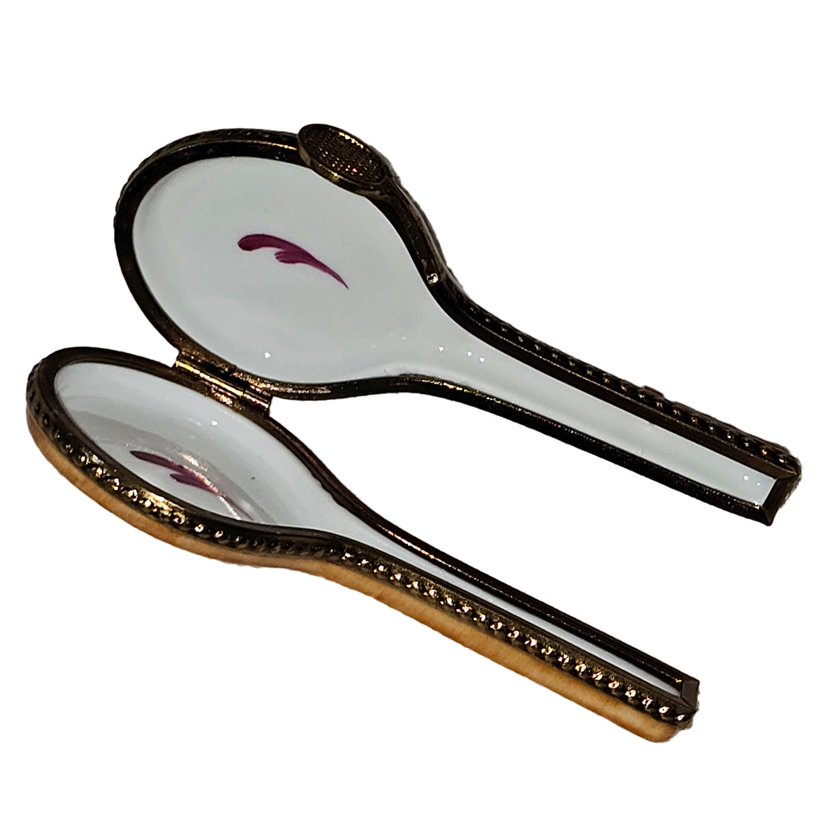 White Tennis Racquet and Ball Keepsake, view 2