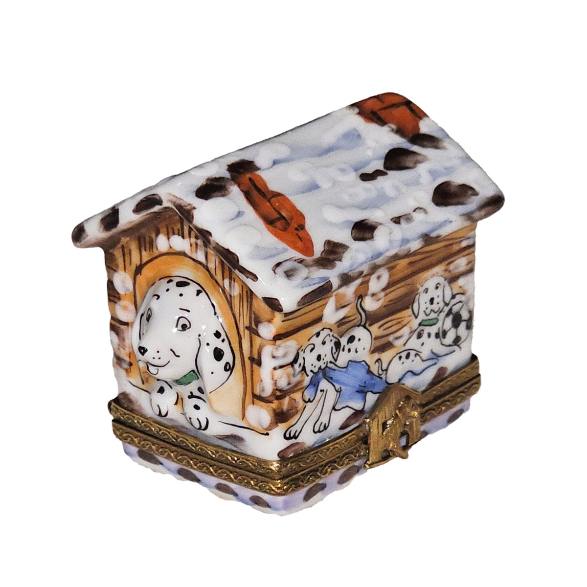 Dalmation in Dog House Limoges Box, view 5
