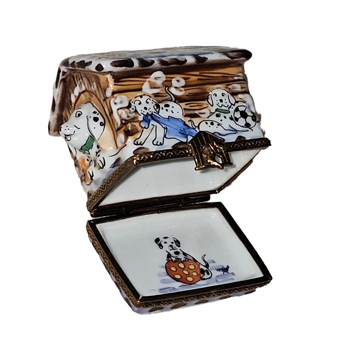 Dalmation in Dog House Limoges Box, view 6