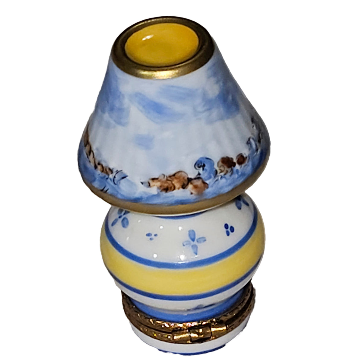 Light Blue Lamp w Sailboat Lighthouse, view 3