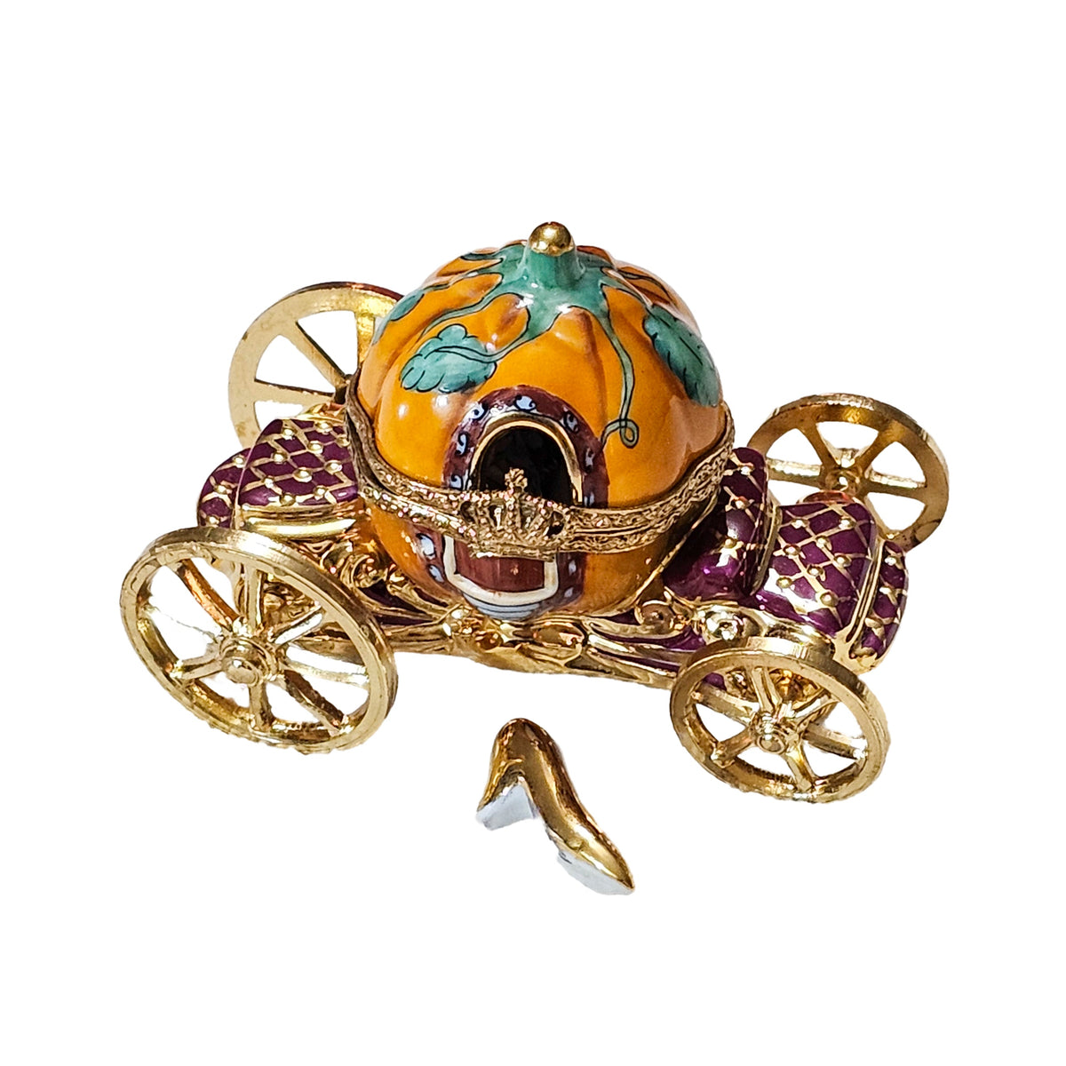 Cinderella Coach Limoges Box for Collectors Limoges, a hand-painted Limoges porcelain gift