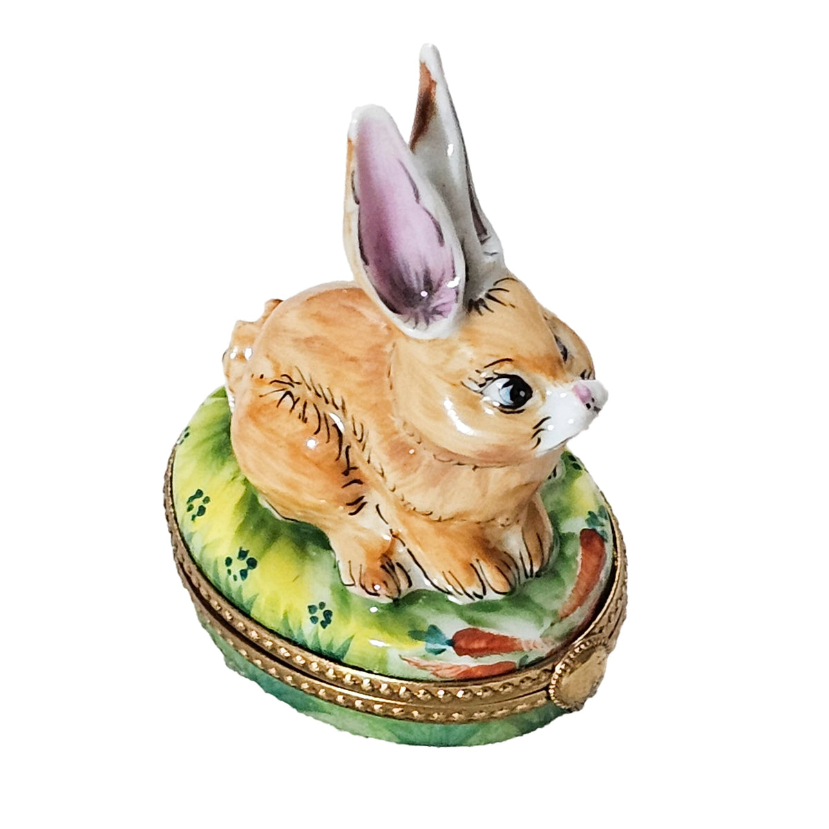 Rabbit on Grass Limoges Box for Charming Home Decor, view 4