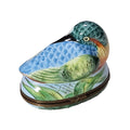 Colorful Bird 1 Limoges Box Gift, a hand-painted Limoges porcelain gift