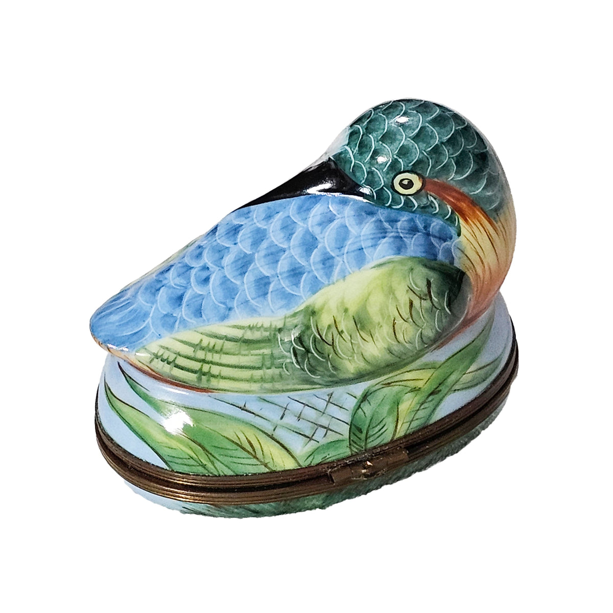 Colorful Bird 1 Limoges Box Gift, a hand-painted Limoges porcelain gift