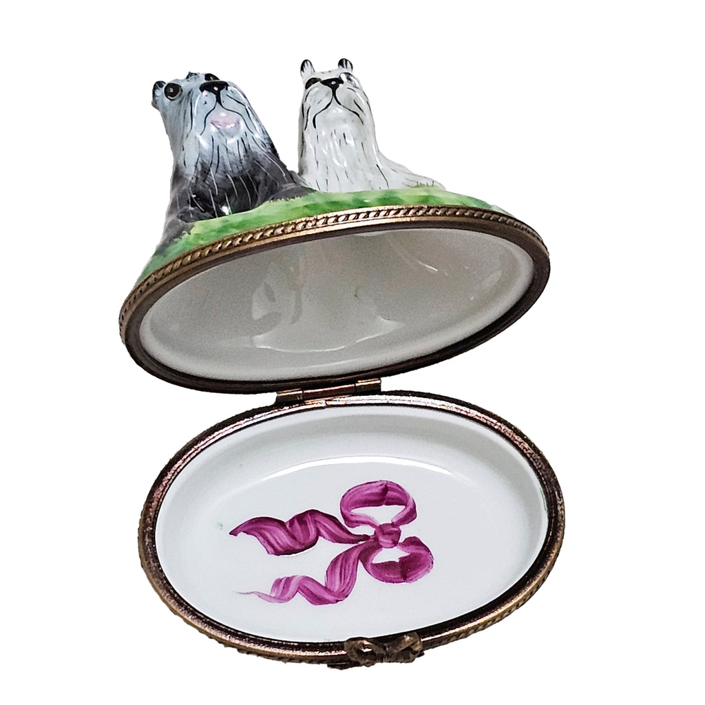Salt Pepper Schnauzers 1 Limoges Box, view 2