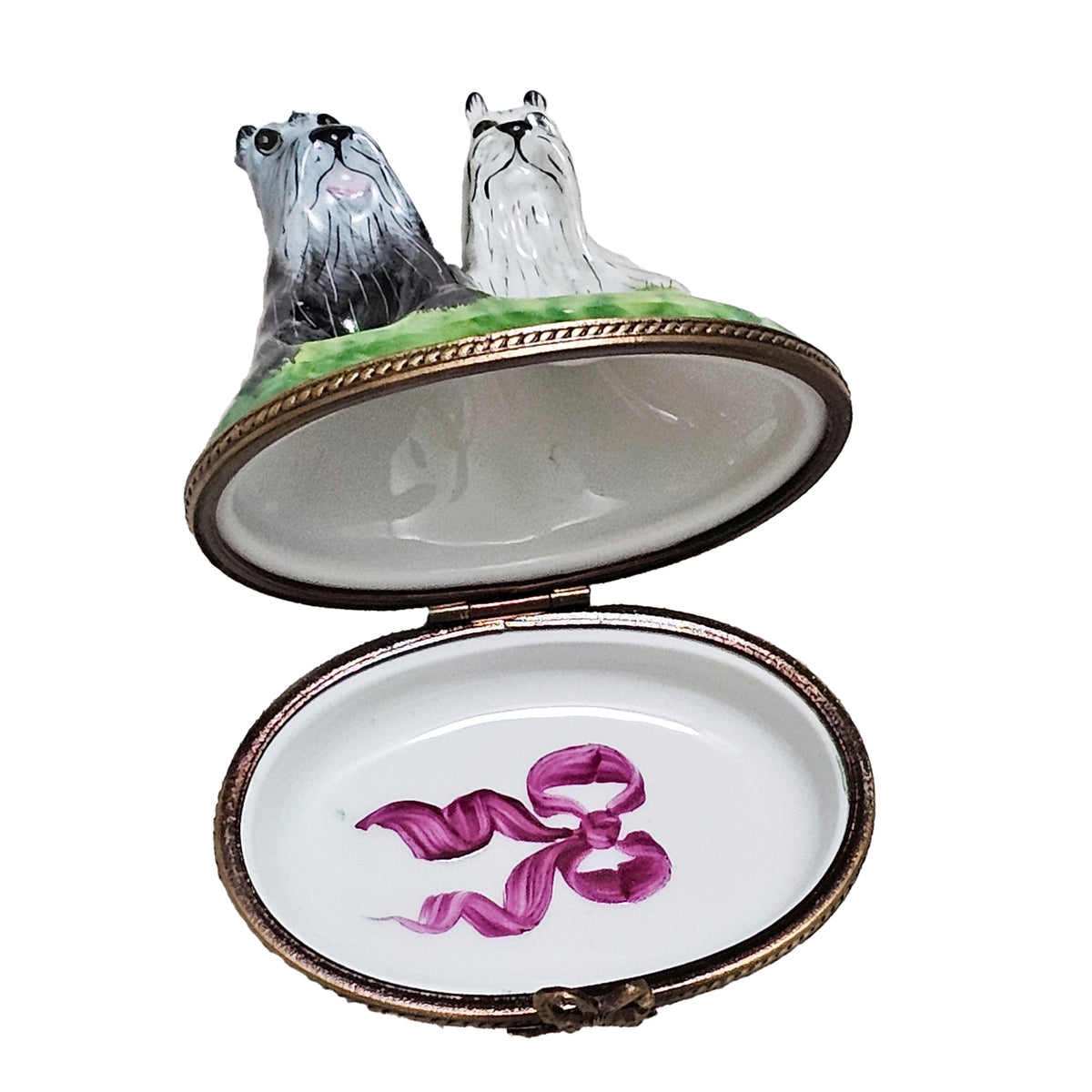 Salt Pepper Schnauzers 1 Limoges Box, view 2